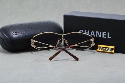 Stylish European and American style metal and diamond-encrusted sunglasses 4073