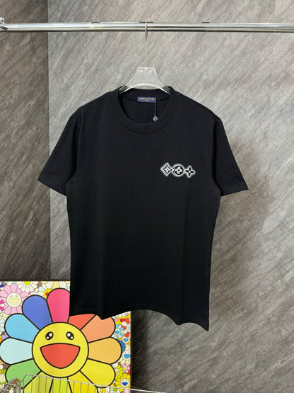 Simple versatile style print t-shirt