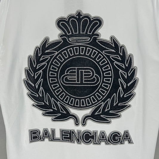 Summer new embroidery hot drill t-shirt