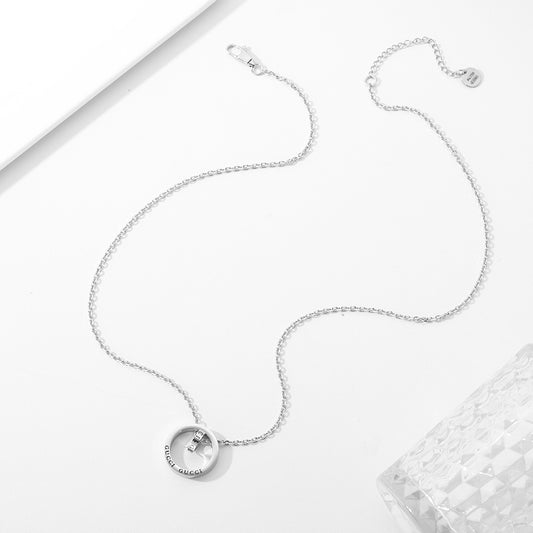 Creative Double Ring Necklace
