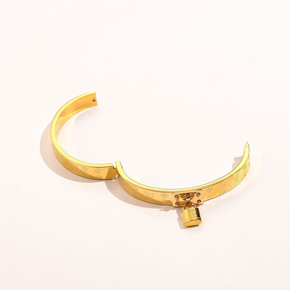Lock Pendant Monogram Bracelet