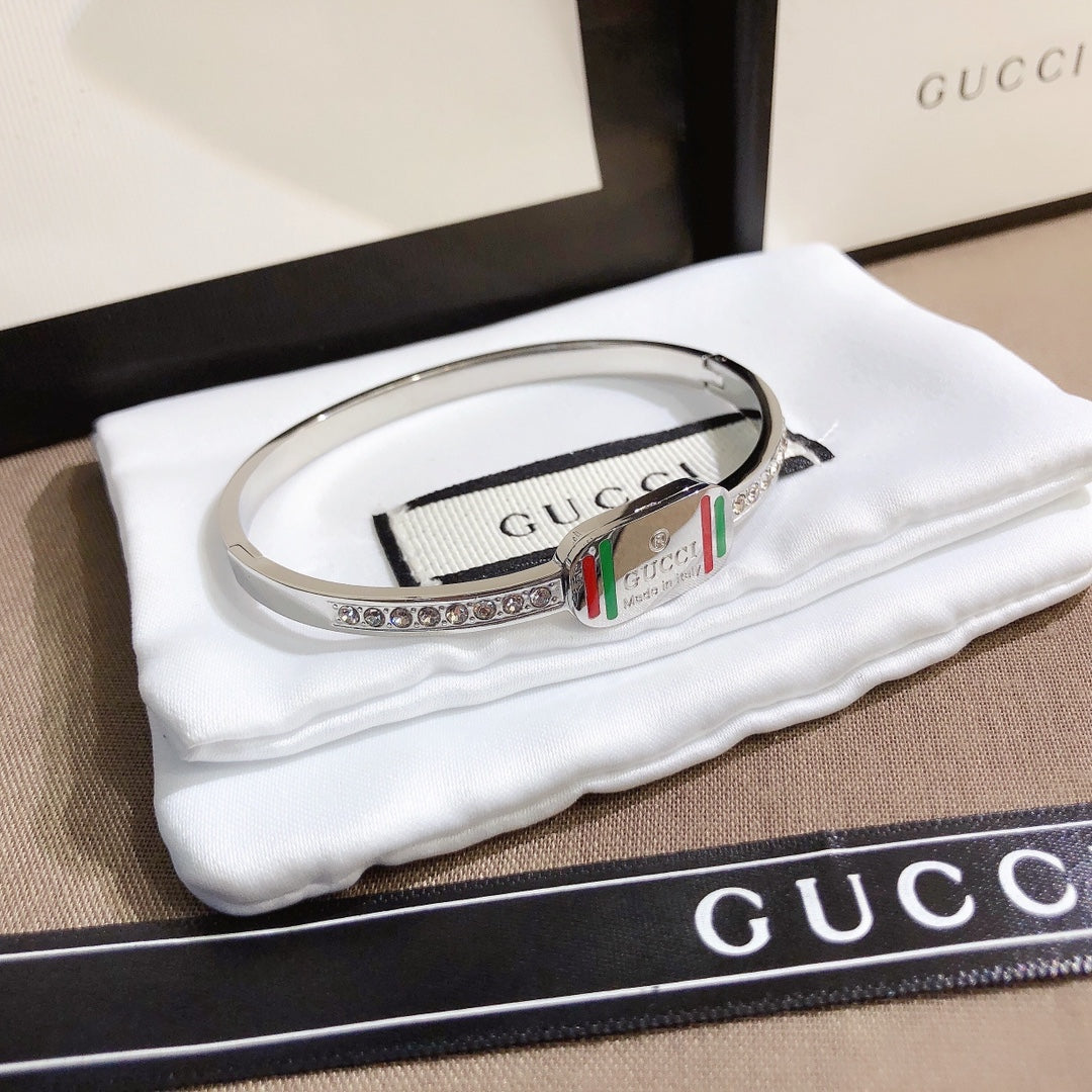 Personalized Diamond Logo Bracelet
