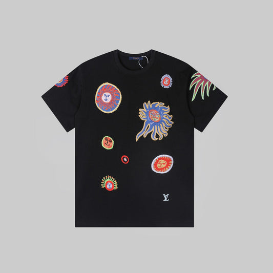 New full-embroidery t-shirt