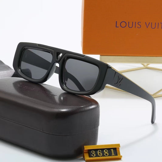 Vintage Aviator Bold Oversized Sunglasses (Model 3681)