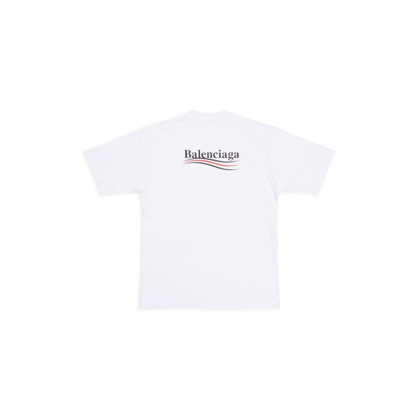 Classic round collar cotton print t-shirt